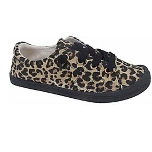 Jelly pop Leopard print slip ons.